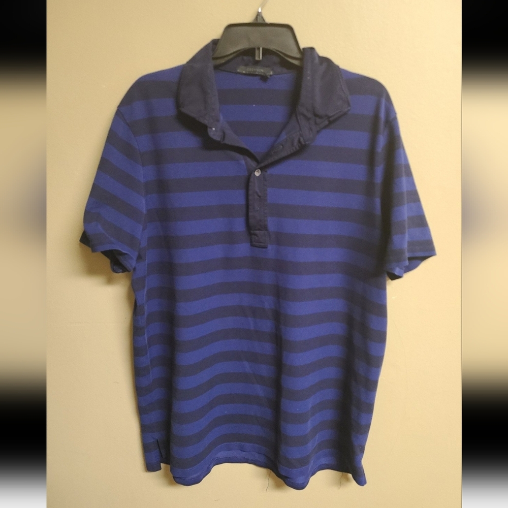 Greyson Striped Golf Polo Mens Size X-Large Preppy Country Club Outdoors